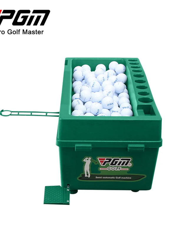 PGM Semi-automatic Golf Ball Machine ABS Material Automatic Golf Ball Dispenser Golf Clubs Holder Golf Training Service Machine