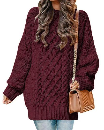 Oversized Sweaters for Women Cable Knit Chunky Pullover Sweater
