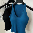 Breast Cover Beautiful Comes with Chest Pad Camisole Women's 2024 New Style Inner Wear Beautiful Back Slim-fit Slim-fit Neck Top