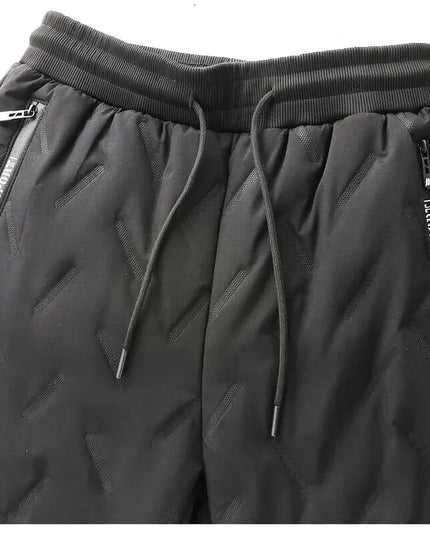 Winter Down Cotton Pants Men's Outdoor Plush Thick Velvet Warm Sports Pants Lambswol Casual Waterproof Windproof Ski Pants 7XL