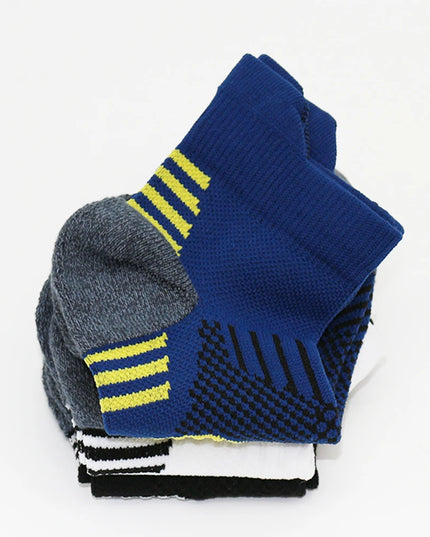 3Pair Professional Fitness Sports Socks Towel Bottom Non-Slip Running Socks Men Women Short Quick-Drying Basketball Training Sox