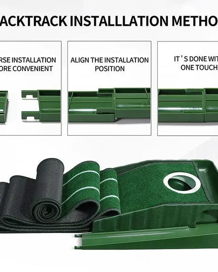 Mini Golf Green Putter Mat Portable Indoor and Outdoor Golf Practitioner PM015