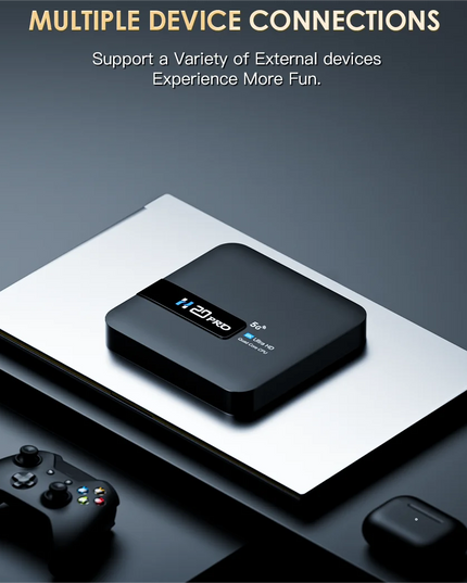 H20PRO Android TV Box Android 10.0 2GB 16GB 2.4&5G WIFI 4K Media Player TV Box Android Play Store Very Fast 1080P Set Top Box