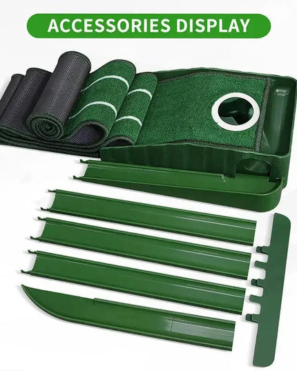 Mini Golf Green Putter Mat Portable Indoor and Outdoor Golf Practitioner PM015