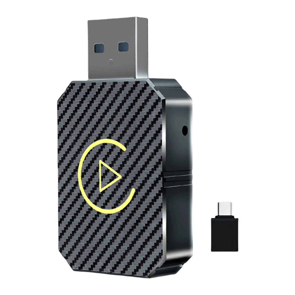 Wireless Carplay Android Auto Adapter 2 in 1 Mini Box Plug&Play Wireless Dongle BT WiFi for Wired CarPlay/Andriod Auto Cars
