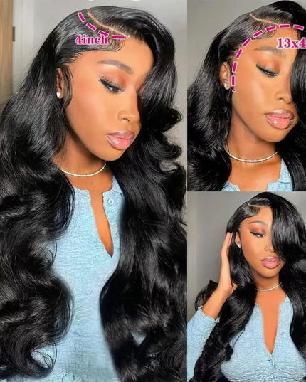 13x6 13x4 Body Wave Lace Front Wigs Human Hair PrePlucked Transparent Lace Frontal Wigs Human Hair Wigs With Baby Hair For Women