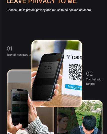 Anti-Spy Glass For iPhone 16 15 14 13 Pro Max Privacy Screen Protectors & Camera Protection Film For iPhone15 12 11 Pro mica