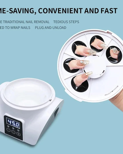 Electric Steam Gel Nail Remover Armor Removal Tool Acrylic Nail Polish Removal Box Nail Tools Home Beauty Salon Nail Remover