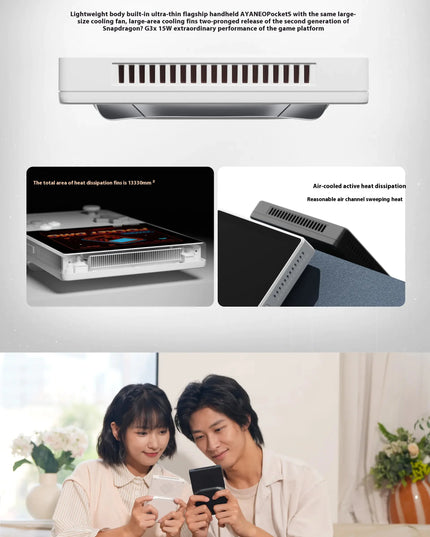 AYANEO Pocket DMG Game Console 3.92Inch OLED 1240*1080 Resolution Screen 6000mAh Gyroscope Custom Handheld Game Consoles Gifts