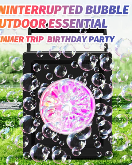 10 hole fully automatic bubble blowing handheld electric bubble machine toy outdoor birthday without battery and bubble water
