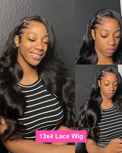 250 Density 30 40 Inch 13x6 Transparent HD Lace Frontal Body Wave Wigs Human Hair Remy 13x4 Lace Front Wig For Black Women