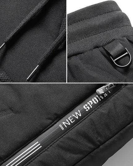 Down Pants Casual Men Pants Thickened Fleece Pants Loose Sportswear Winter Warm Clothes Men Casual Clothes