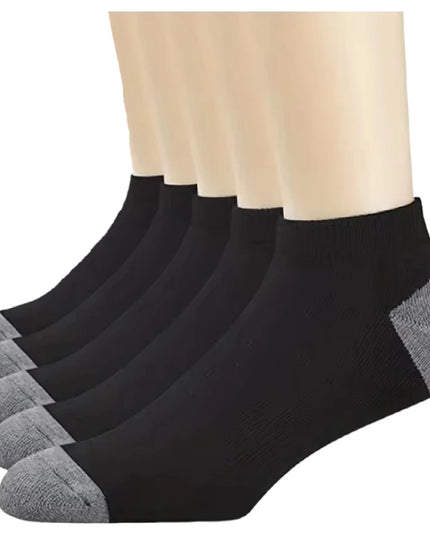 5Pairs Breathable Cotton Sports Stockings Men Bamboo Fiber Autumn and Winter Men Socks Sweat Absorption Deodorant Business Sox