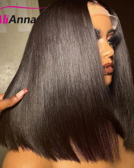 Glueless Wig Human Hair Ready To Wear Short Bob Wigs For Women Transparent Pre Cut Lace Human Wig Human Hair Wig Bob Wig