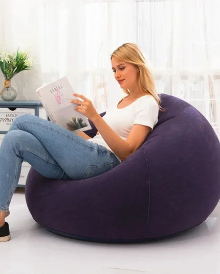 Large Lazy Inflatable Sofa Chairs PVC Lounger Seat Bean Bag Sofas Pouf Puff Couch Tatami Living Room Supply