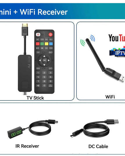 UBISHENG U3mini DVB T2 DVB C Digital TV Decoder HD Free TV Channels 7Days EPG TV Tuner for Spain France Itlay Columbia ect