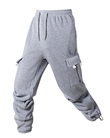 Men's Joggers Pants Loose Drawstring Long Pants Men Multi-pocket Sweatpants Casual Cargo Trousers For Men Fitness