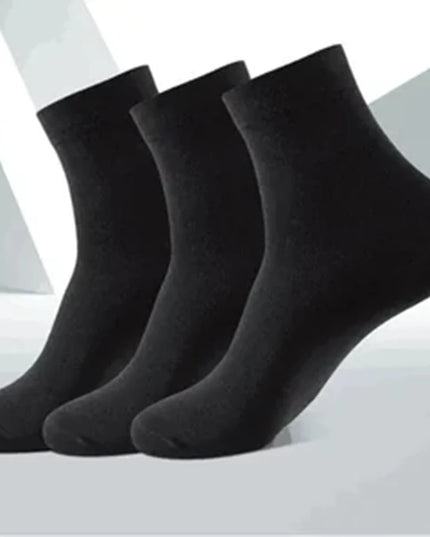 5Pairs Breathable Cotton Sports Stockings Men Bamboo Fiber Autumn and Winter Men Socks Sweat Absorption Deodorant Business Sox