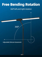 Desk Lamps Double Head LED Stepless Dimmable Led USB Table Lamp for Office Study Reading Lighting Fixture Computer Monitor Light