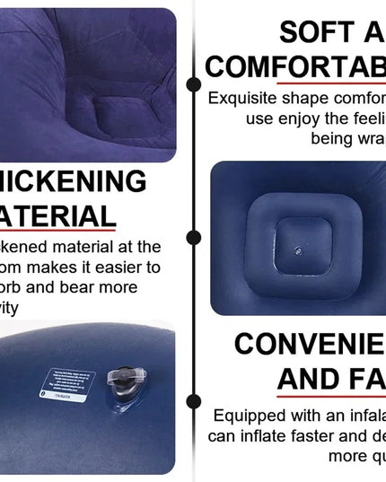 Large Lazy Inflatable Sofa Chairs PVC Lounger Seat Bean Bag Sofas Pouf Puff Couch Tatami Living Room Supply