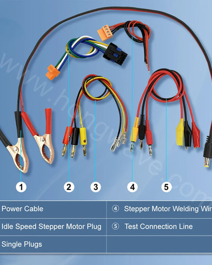 QDB3A Auto Ignition Coil Tester Car IAC Idle Stepper Motor Solenoid Valve Injector Actuator Fault Detector Driver PWM Generator