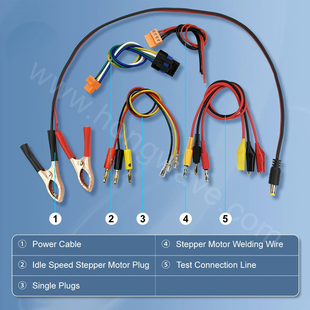 QDB3A Auto Ignition Coil Tester Car IAC Idle Stepper Motor Solenoid Valve Injector Actuator Fault Detector Driver PWM Generator