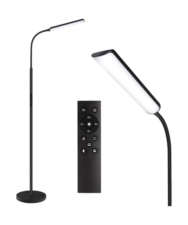 LED Floor Lamp, Bright 15W Floor Lamps for Living Room with 1H Timer, Stepless Adjustable 3000K-6000K Colors & Brightness