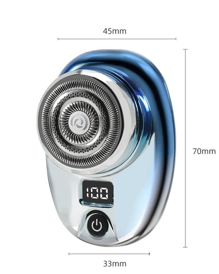Mini Electric Razor Wet and Dry Washable Razor Fast Charging Digital Display Portable Electric Shaver 1 Hour Charge Time Upgrade