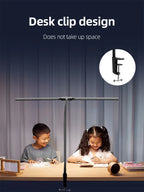 Desk Lamps Double Head LED Stepless Dimmable Led USB Table Lamp for Office Study Reading Lighting Fixture Computer Monitor Light