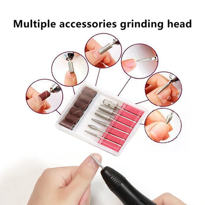 YIKOOLIN Electric Nail Drill Machine Nail File Drill Set Kit for Acrylic Nails Gel Nail Nail Art Polisher Sets Home Use
