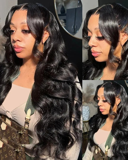 Transparent Lace Frontal Wig Body Wave Wigs Human Hair