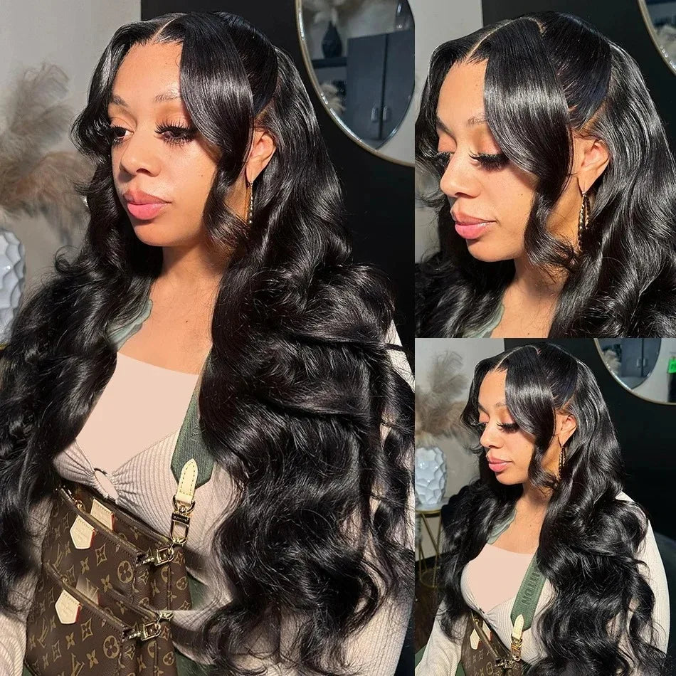 Transparent Lace Frontal Wig Body Wave Wigs Human Hair