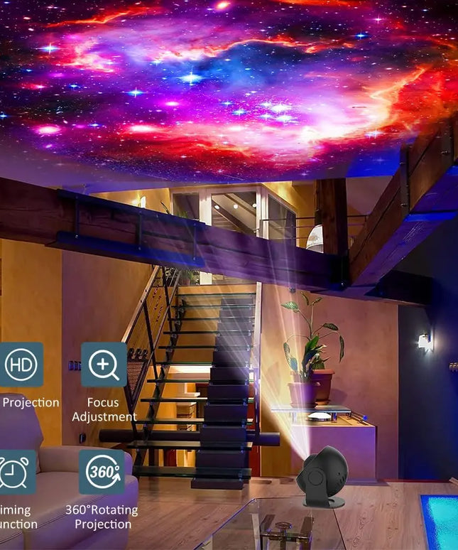 12 in 1 Star Projector Night Light 4K HD Planetarium Projector for Kids Room Valentines Gift 360° Rotate Galaxy Projector Lamp