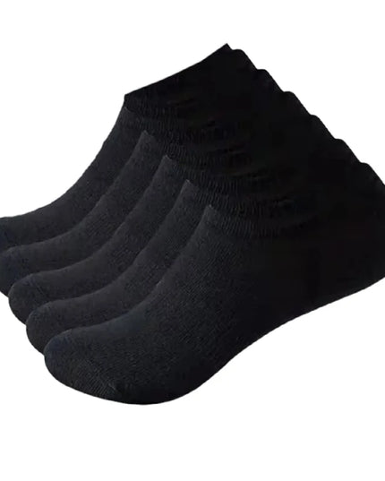 5Pairs Breathable Cotton Sports Stockings Men Bamboo Fiber Autumn and Winter Men Socks Sweat Absorption Deodorant Business Sox