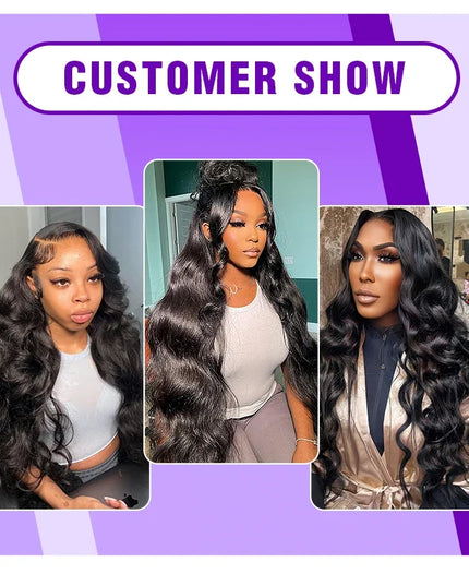 250 Density 30 40 Inch 13x6 Transparent HD Lace Frontal Body Wave Wigs Human Hair Remy 13x4 Lace Front Wig For Black Women