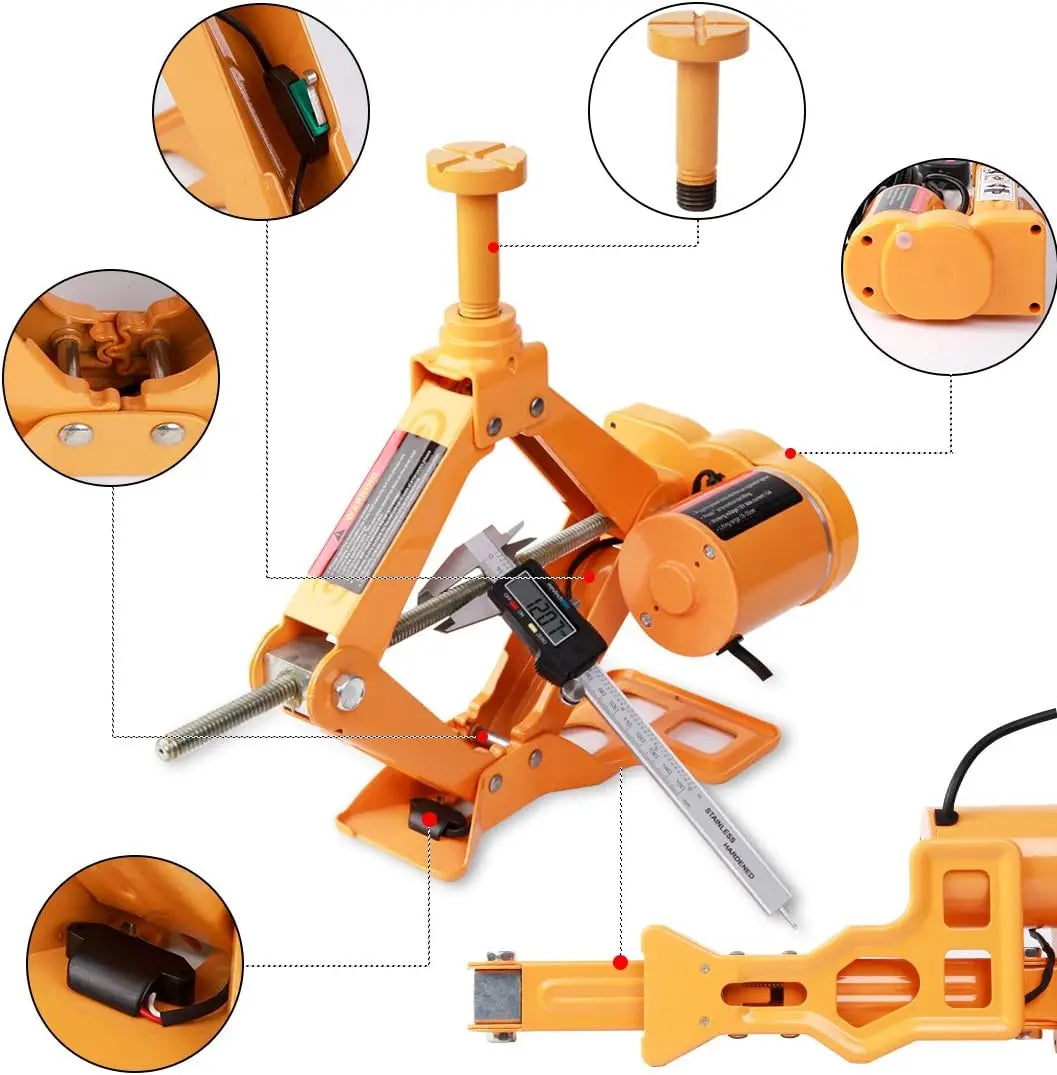 Electric Car Floor Jack 3 Ton All-in-one Automatic 12v Scissor Lift Jack for Tire Change Replacement