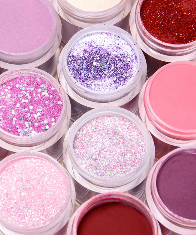 5g Dipping Nail Powder Set Red Nail Glitter Dipping System Kit For Manicure Nail Art Decorations Natural Dry Without Lamp Cure