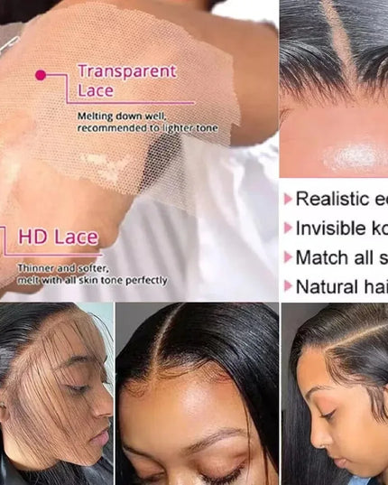 Transparent Lace Frontal Wig Body Wave Wigs Human Hair