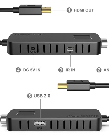 UBISHENG U3mini DVB T2 DVB C Digital TV Decoder HD Free TV Channels 7Days EPG TV Tuner for Spain France Itlay Columbia ect