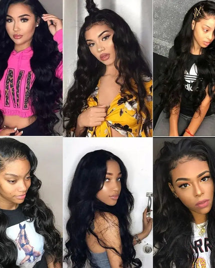 13x6 13x4 Body Wave Lace Front Wigs Human Hair PrePlucked Transparent Lace Frontal Wigs Human Hair Wigs With Baby Hair For Women