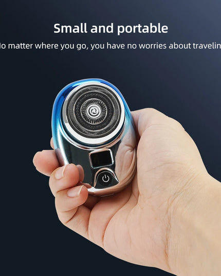 Mini Electric Razor Wet and Dry Washable Razor Fast Charging Digital Display Portable Electric Shaver 1 Hour Charge Time Upgrade
