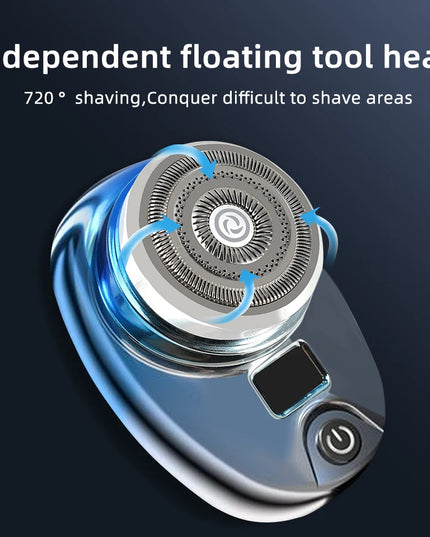 Mini Electric Razor Wet and Dry Washable Razor Fast Charging Digital Display Portable Electric Shaver 1 Hour Charge Time Upgrade