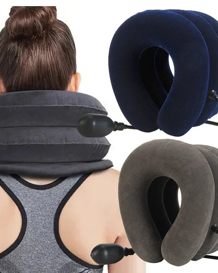 1Pcs Neck Stretcher Inflatable Cervical Neck Traction Brace Breathable Comfortable Protection Prevent Cervical Forward Leaning