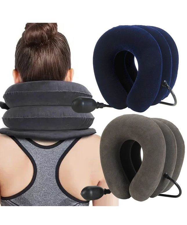 1Pcs Neck Stretcher Inflatable Cervical Neck Traction Brace Breathable Comfortable Protection Prevent Cervical Forward Leaning