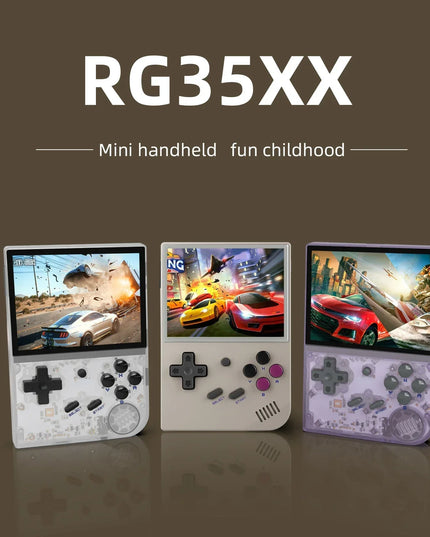 RG35XX Handheld Game Console 3.5 inch IPS Screen Linux System 64G/128G TF Card Built-in 5470+ Games Miyoo Handheld Game Player