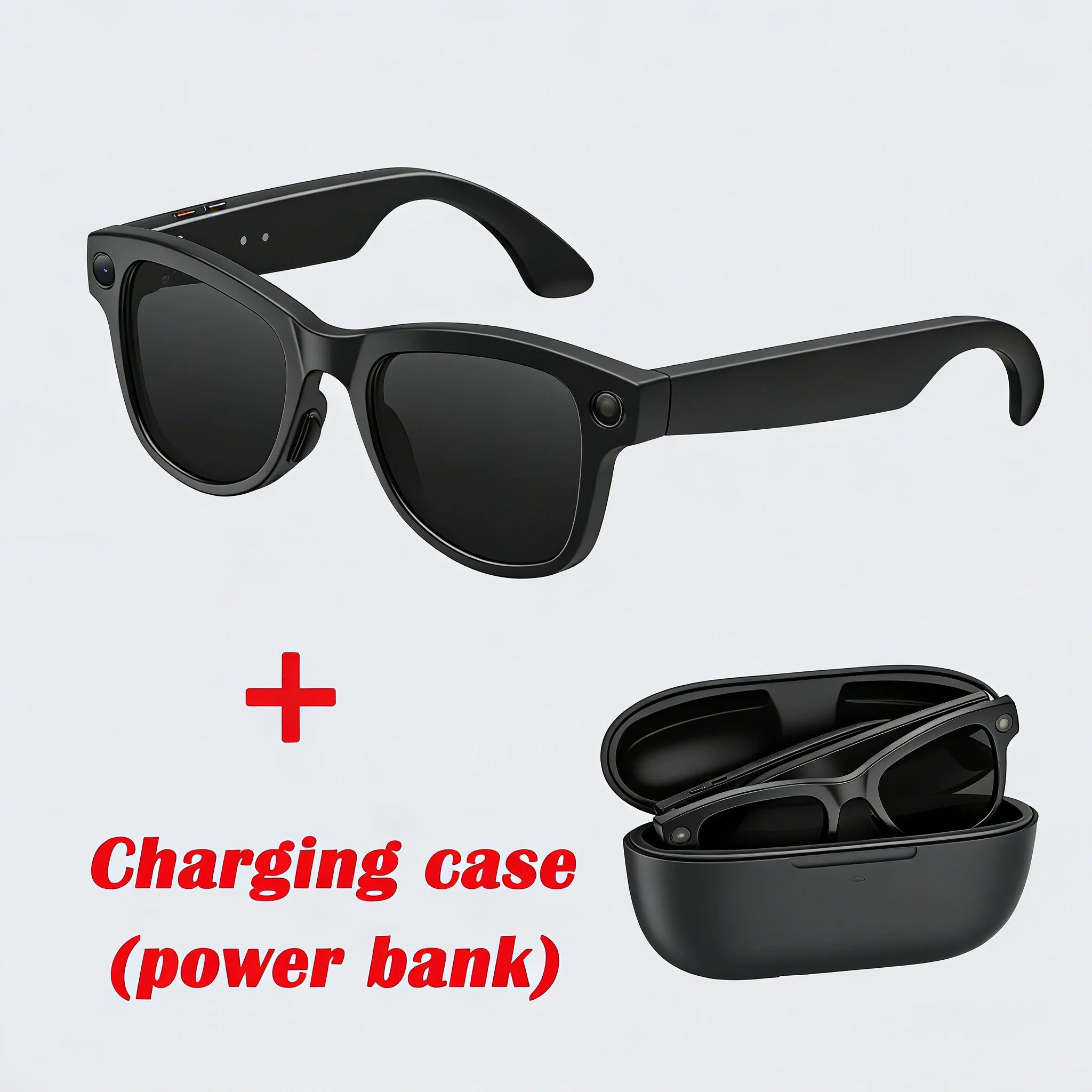 Smart Glasses HD Photo Video Open AI Record Translation Touch Photochromic Lenses Bluetooth Call Music Multifunction Glasses