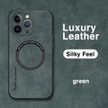 For Magsafe Luxury Leather Shockproof Phone Cases For iPhone 16 15 14 13 12 11 Pro Max 16 Plus Magnetic Wireless Charging Cover