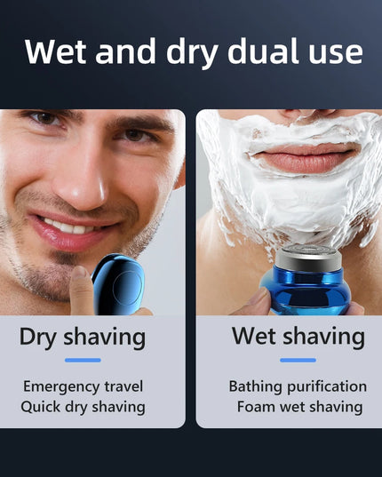 Mini Electric Razor Wet and Dry Washable Razor Fast Charging Digital Display Portable Electric Shaver 1 Hour Charge Time Upgrade