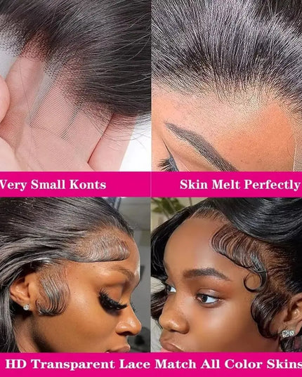13x6 13x4 Body Wave Lace Front Wigs Human Hair PrePlucked Transparent Lace Frontal Wigs Human Hair Wigs With Baby Hair For Women