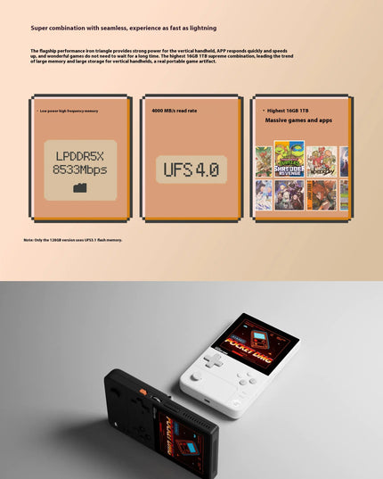 AYANEO Pocket DMG Game Console 3.92Inch OLED 1240*1080 Resolution Screen 6000mAh Gyroscope Custom Handheld Game Consoles Gifts